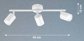 Bodové svítidlo Fischer & Honsel Vano, 3x GU10 bílá barva
