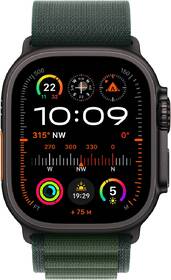 Chytré hodinky Apple GPS + Cellular 49mm pouzdro z černého titanu - tmavě zelený alpský tah - M 

 obrázek produktu 1 z 8