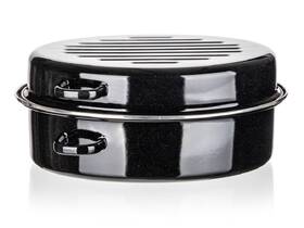 Pekáč BANQUET Black 38 cm, 2 díly, smalt, oválný černý

 obrázek produktu 6 z 6