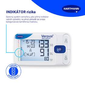 Tlakoměr na paži HARTMANN Duo Control manžeta vel. M 

 obrázek produktu 1 z 8