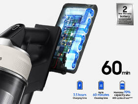Tyčový vysavač Samsung VS80F28DES/GE béžová barva
