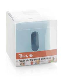 Ořezávátko Peach na tužky, 2xAA/USB modrá barva

