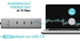 USB Hub i-tec iUSB-C Charging Metal HUB 5port, USB-C video 8K, PD 85W stříbrný

 obrázek produktu 9 z 10