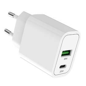 Nabíječka do sítě Mobile Origin 1x USB-A/2x USB-C PD20W bílá barva
