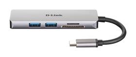 USB Hub D-Link USB-C/HDMI, 2x USB 3.0, SD, Micro SD 

 obrázek produktu 1 z 3