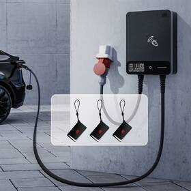 Nástěnná nabíjecí stanice dé pro elektromobily 11kW s 10m kabelem, verze s CZ aplikací černá

 obrázek produktu 6 z 8