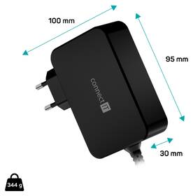 Napájecí adaptér Connect IT C-Power USB-C PD 140 W černý

 obrázek produktu 1 z 3