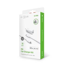 Adaptér do auta FIXED USB-C PD 18W, + MFi Lightning kabel 1m bílý

 obrázek produktu 2 z 2