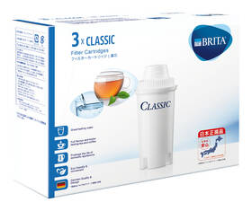 Filtr na vodu BRITA CLASSIC Pack 3 

 obrázek produktu 2 z 2