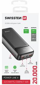 Powerbanka Swissten Power Line II 20000 mAh černá

 obrázek produktu 3 z 3
