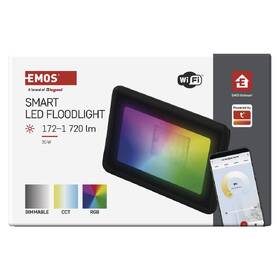 Reflektor EMOS GoSmart, 20 W, RGB+CCT černý

 obrázek produktu 3 z 5