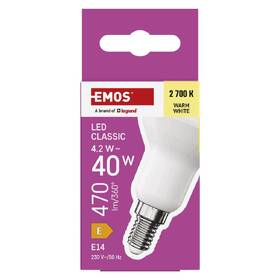 Žárovka LED EMOS Classic reflektor, 4,2 W, 470lm, E14, teplá bílá 

 obrázek produktu 3 z 13