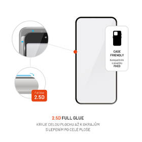 Tvrzené sklo FIXED Armor s aplikátorem na Apple iPhone 15 Pro Max černá barva
