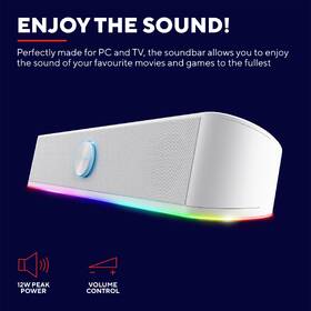 Reproduktory Trust GXT 619W Thorne RGB Illuminated Soundbar bílé

 obrázek produktu 6 z 12