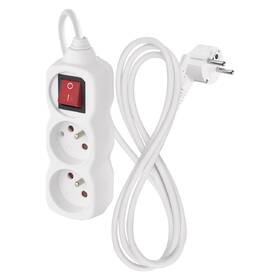 Kabel prodlužovací EMOS 2 x zásuvka, vypínač, 1,4m bílý

 obrázek produktu 3 z 6