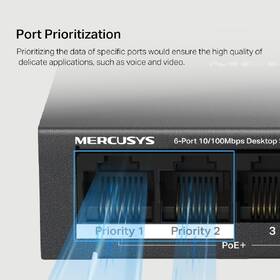 Switch Mercusys MS106GP ( MS106GP) černý

 obrázek produktu 7 z 9