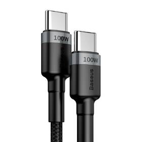Kabel Baseus Cafule USB-C/USB-C PD2.0 100W, 5A, 2m černý/šedý

 obrázek produktu 1 z 5