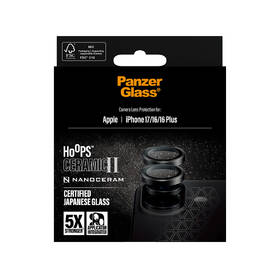 Ochranné sklo čočky fotoaparátu PanzerGlass HoOps Ceramic II na Apple iPhone 17/16/16 Plus černé

 obrázek produktu 5 z 6