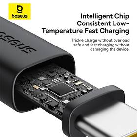 Kabel Baseus Dura USB/USB-C, 60W, 1m černý/červený

 obrázek produktu 12 z 16