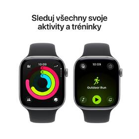 Chytré hodinky Apple GPS + Cellular 42mm vesmírně šedý hliník - černý sportovní řemínek - S/M 

 obrázek produktu 3 z 7