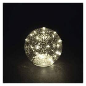 LED dekorace EMOS vánoční skleněná koule – zlatá, 15 cm, 20LED, teplá bílá, časovač 

 obrázek produktu 4 z 4