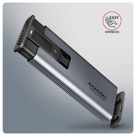 Externí rámeček Axagon DISPLAY box, USB-C 10Gbps - M.2 NVMe & SATA SSD šedý

 obrázek produktu 3 z 8