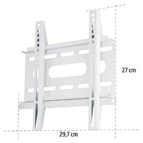Držák TV Hama NEXT Light, pevný, pro úhlopříčky 19" až 37", nosnost 25 kg bílý

 obrázek produktu 2 z 7