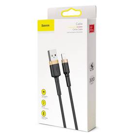 Kabel Baseus Cafule USB/Lightning, 3m černý/zlatý

 obrázek produktu 10 z 10