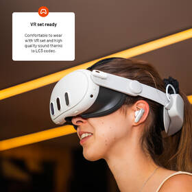 Sluchátka FIXED Game Pods bílá barva
