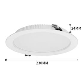 Vestavné svítidlo IMMAX NEO DOWN, 36W, BEACON, CCT, stmívatelné, Wi-Fi, TUYA, prům. 23cm bílé

 obrázek produktu 1 z 4