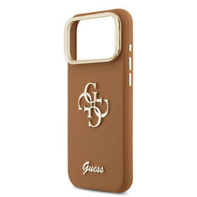 Kryt na mobil Guess PU Grained 4G Logo Stand Camera Frame na Apple iPhone 17 Pro Max hnědý

 obrázek produktu 5 z 7
