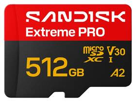 Paměťová karta SANDISK 512GB UHS-I U3 (250R/170W) + SD apaptér 

 obrázek produktu 1 z 3