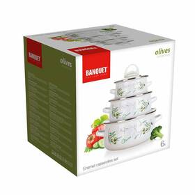Sada nádobí BANQUET OLIVES, smalt, 6 ks 

 obrázek produktu 1 z 1