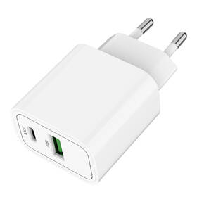 Nabíječka do sítě Mobile Origin 1x USB-A/2x USB-C PD20W bílá barva
