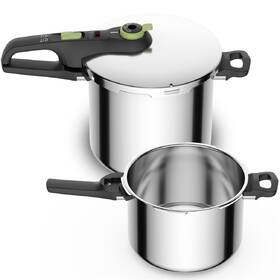 Tlakový hrnec Tefal P2586800 Secure Trendy 6 l + 8 l nerez

 obrázek produktu 1 z 7