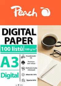 Papíry do tiskárny Peach Digital A3 100g - 100 listů 

 obrázek produktu 2 z 2