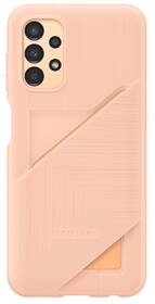 Kryt na mobil Samsung Galaxy A13 s kapsou na kartu - peach 

 obrázek produktu 1 z 4