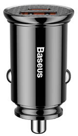 Adaptér do auta Baseus USB + USB-C, 30 W, QC 3.0 černý

 obrázek produktu 1 z 6