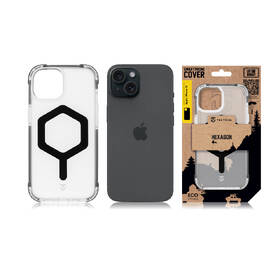 Kryt na mobil Tactical MagForce Hexagon na Apple iPhone 15 černý/průhledný

 obrázek produktu 5 z 5