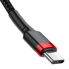 Kabel Baseus Cafule USB-C/USB-C, PD 2.0 60W, 1m černý/červený

 obrázek produktu 1 z 7