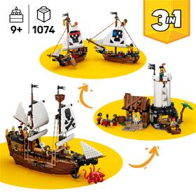 Stavebnice LEGO® Creator 3 v 1 31387 Kultovní pirátská loď 

 obrázek produktu 3 z 8