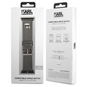 Řemínek Karl Lagerfeld Karl Head PU na Apple Watch 42/44/45mm stříbrný

 obrázek produktu 1 z 1