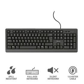 Klávesnice Trust Primo, CZ/SK černá

 obrázek produktu 4 z 11