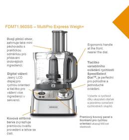Kuchyňský robot KENWOOD FDM71.960SS 

 obrázek produktu 5 z 13