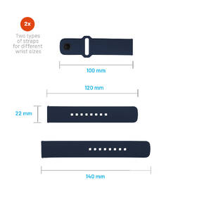 Řemínek FIXED Silicone Sporty Strap s Quick Release 22mm modrý

 obrázek produktu 4 z 5