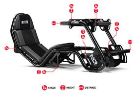 Závodní kokpit Next Level Racing F-GT Pro, Formula and GT Racing Simulator Cockpit černý

 obrázek produktu 7 z 9