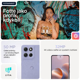 Mobilní telefon Motorola Moto G86 Power 5G 12 GB / 256 GB fialový

 obrázek produktu 5 z 20