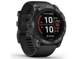 Chytré hodinky Garmin fenix 7X Pro Sapphire Solar - Titan Carbon Grey / Black Silicone Band 

 obrázek produktu 7 z 11