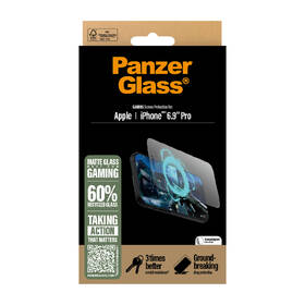 Tvrzené sklo PanzerGlass Gaming na Apple iPhone 16 Pro Max s instalačním rámečkem 

 obrázek produktu 2 z 4