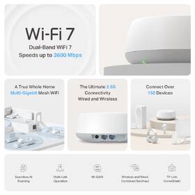 Komplexní Wi-Fi systém TP-Link Deco BE25 (3 ks) bílý

 obrázek produktu 2 z 7